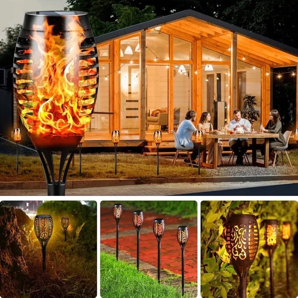 Outdoor solar operated lamp